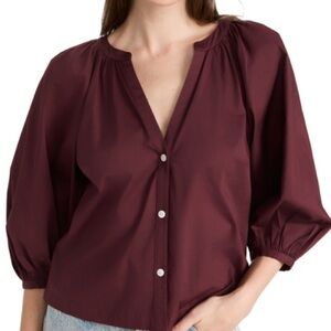 Staud Maroon Top